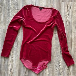 Pink J.Crew velvet onesie